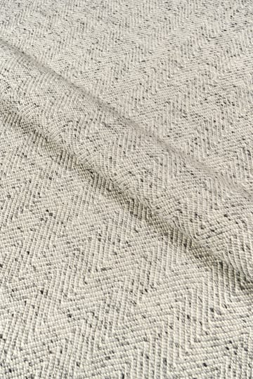 Tapis en laine Furrow blanc nature/gris - 170x240 cm - Scandi Living