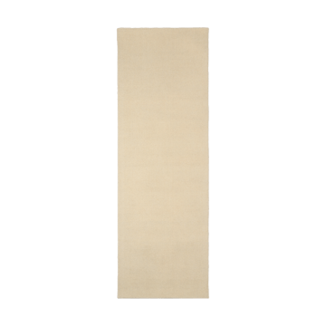 Tapis en laine Terrain blanc nature - 80x240 cm - Scandi Living