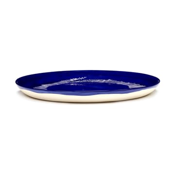 Assiettes Ottolenghi Feast M Ø22,5 cm lot de 2 - Dark blue stripes-white - Serax