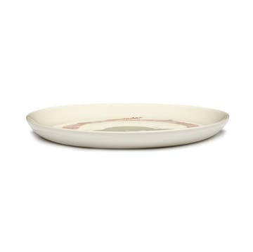 Assiettes Ottolenghi Feast  S Ø19 cm lot de 2 - White stripes-red - Serax