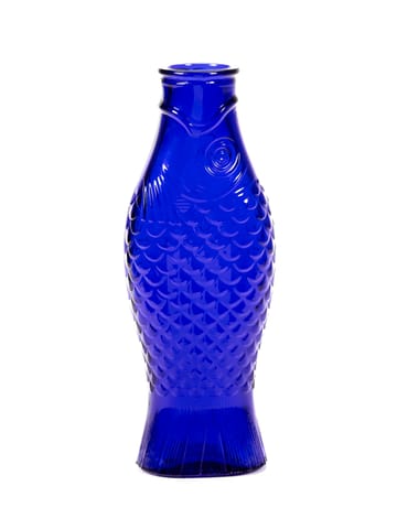 Bouteille en verre Fish & Fish 85 cl - Cobalt blue - Serax