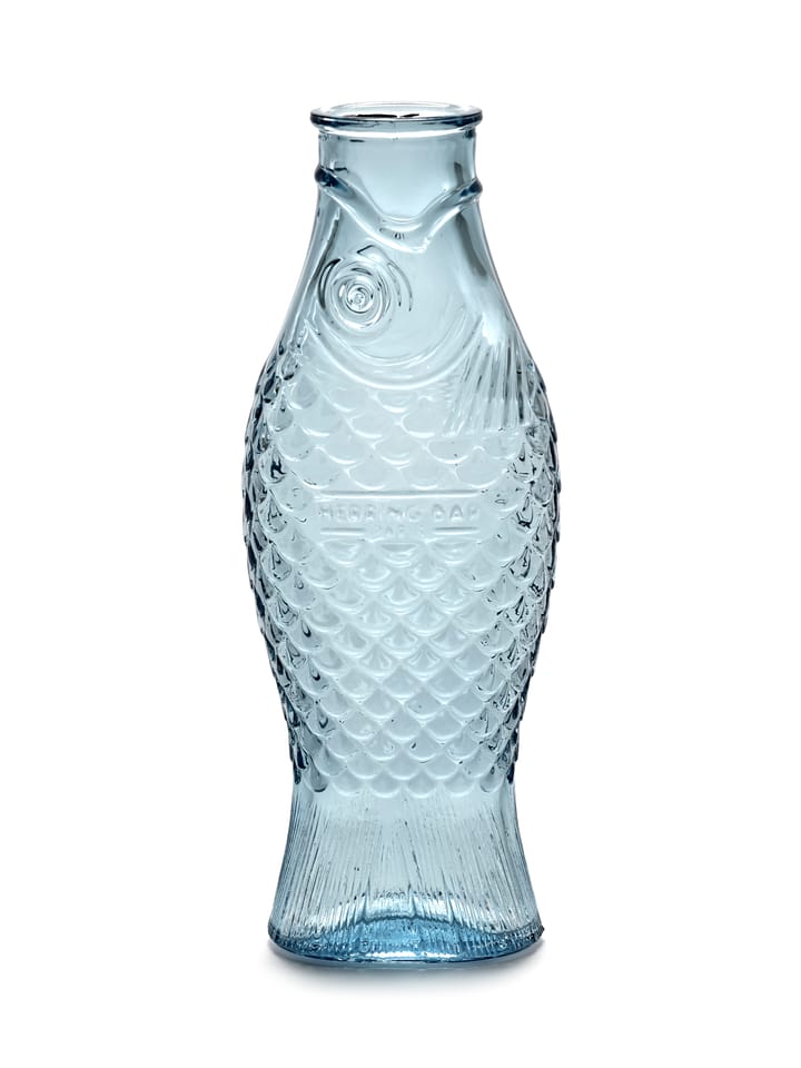 Bouteille en verre Fish & Fish 85 cl, Light blue Serax