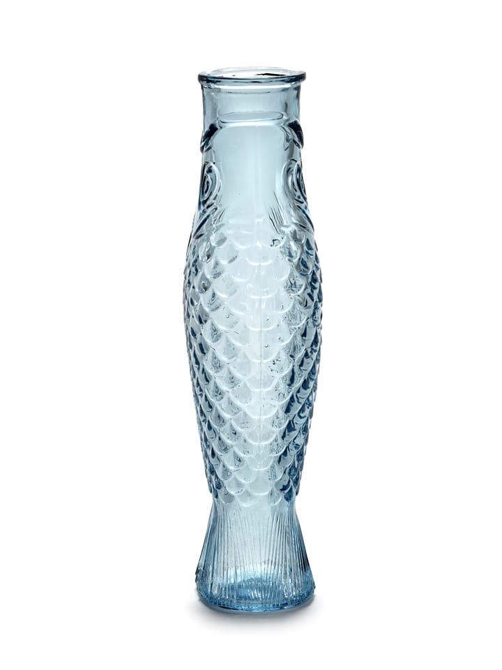 Bouteille en verre Fish & Fish 85 cl, Light blue Serax