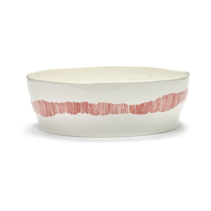 Saladier Ottolenghi Feast Ø27,5 cm - White stripes-red - Serax