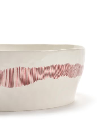 Saladier Ottolenghi Feast Ø27,5 cm - White stripes-red - Serax