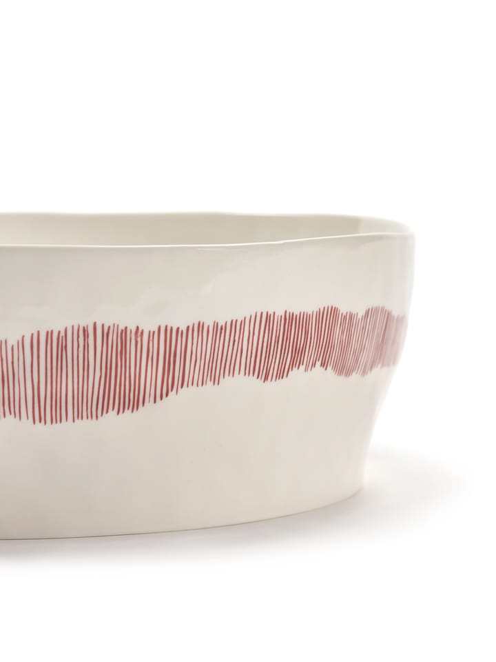 Saladier Ottolenghi Feast Ø27,5 cm - White stripes-red - Serax