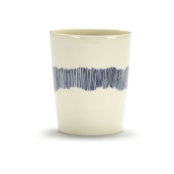 Tasses à thé Ottolenghi Feast 33 cl lot de 4 - White stripes-blue - Serax