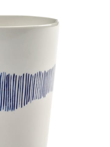 Tasses à thé Ottolenghi Feast 33 cl lot de 4 - White stripes-blue - Serax