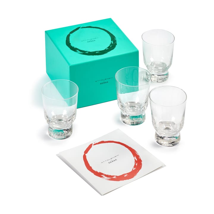 Verres Ottolenghi Feast 33 cl lot de 4 - Stripes sandblasted - Serax