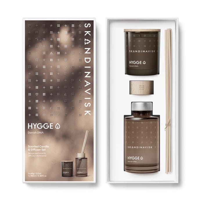 Bougie parfumée & bâtonnets parfumés HYGGE - 65 g + 100 ml - Skandinavisk