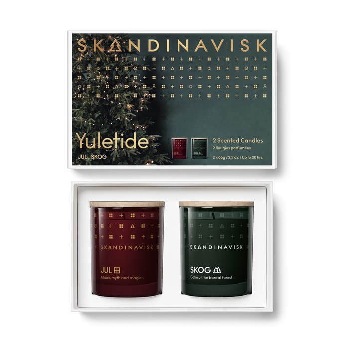 Coffret cadeau de bougies parfumées Yuletide 2 pièces - 65 g - Skandinavisk