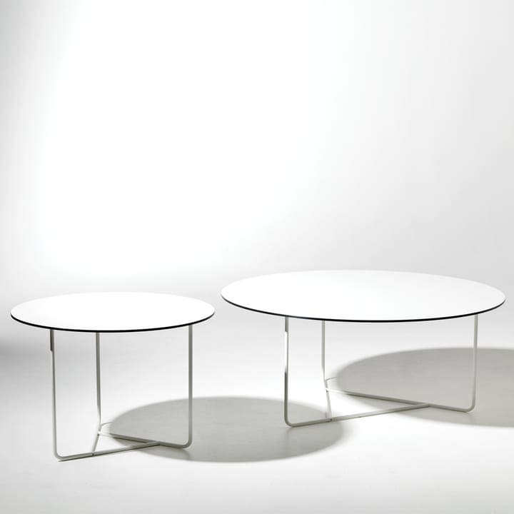 Table basse Tellus, blanc, structure blanche, h44 d64 SMD Design