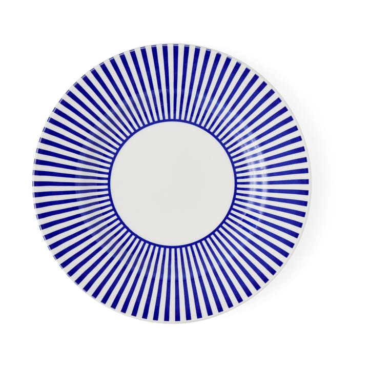 Assiette à salade Steccato Ø22 cm - Bleu-blanc - Spode