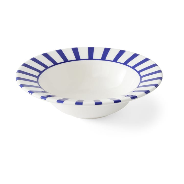 Bol à petit-déjeuner Steccato Ø19 cm - Bleu-blanc - Spode