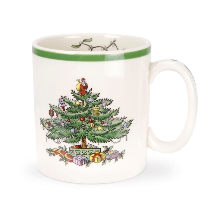 Tasse Christmas Tree 22 cl, White-green-red Spode