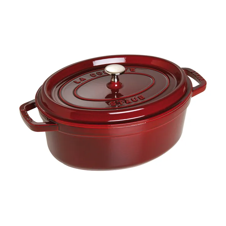 Cocotte ovale La Cocotte Staub fonte 4,2 L - Rouge grenadine - STAUB
