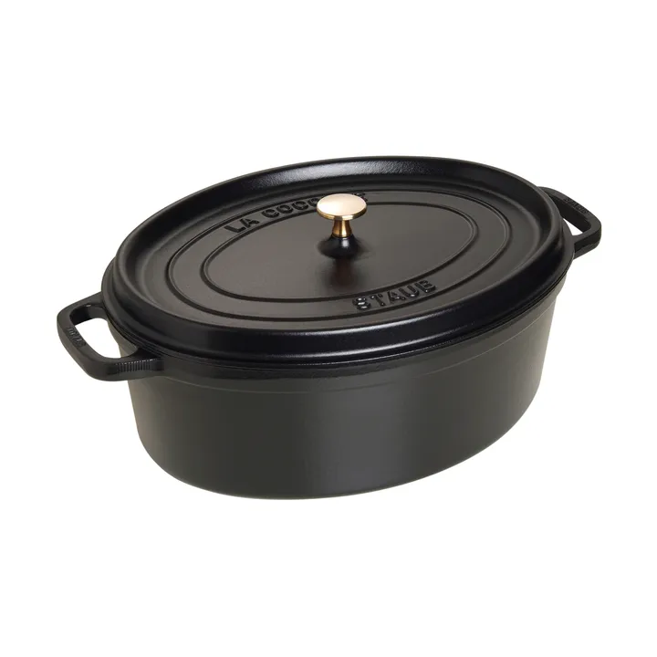 Cocotte ovale La Cocotte Staub fonte 8 L - Noir - STAUB
