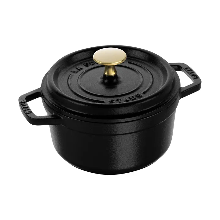 Cocotte ronde La Cocotte Staub fonte 1,2 L - Noir - STAUB