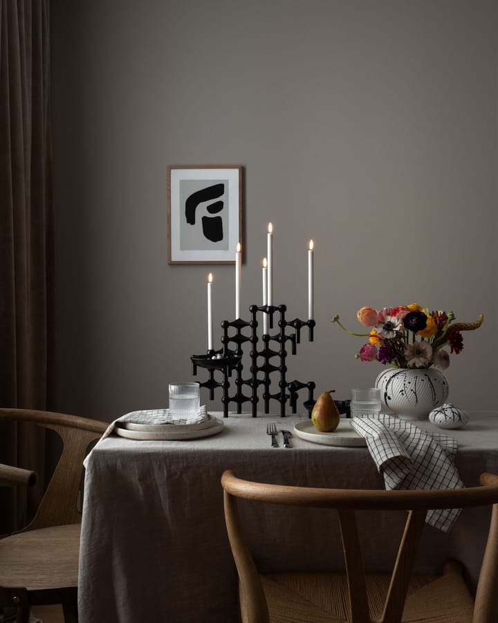 Chandelier Nagel, noir mate STOFF