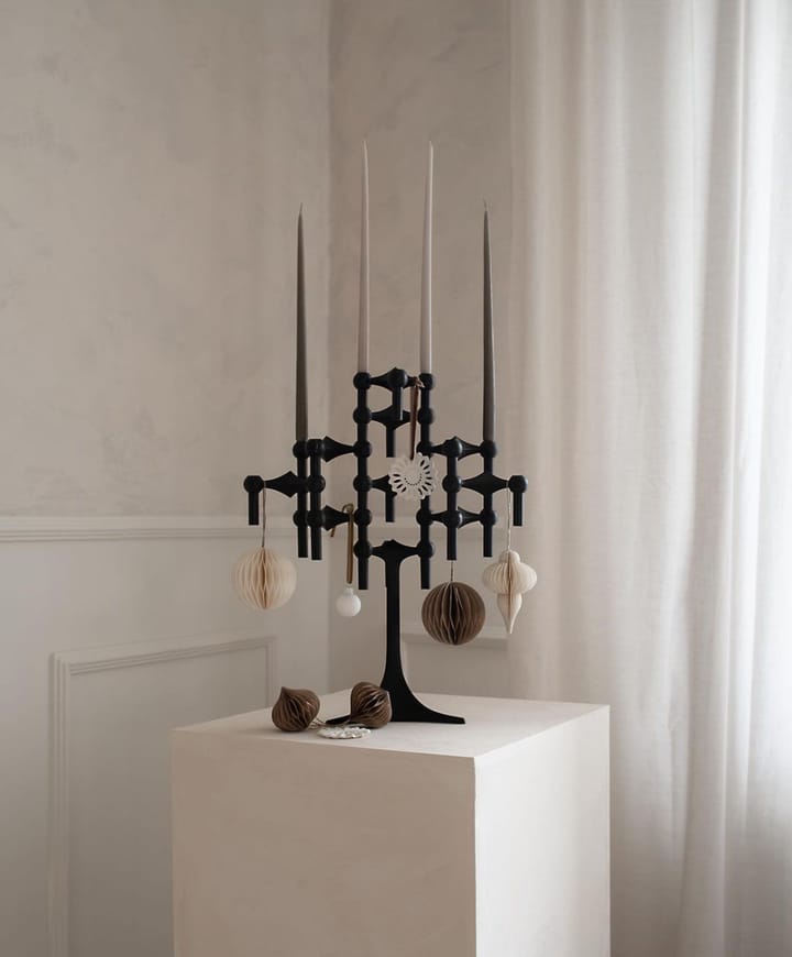 Chandelier Nagel, noir mate STOFF