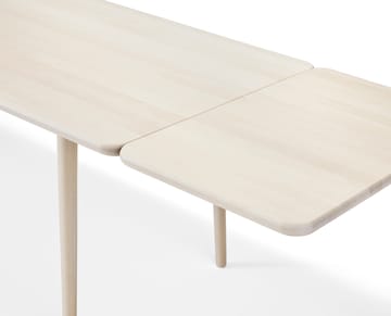 Table Miss Holly 175x100 cm - Bouleau huilé blanc, 1 rallonge - Stolab