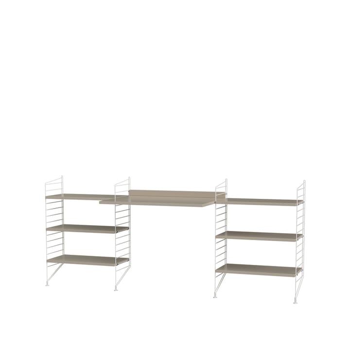 String bureau beige et blanc - combinaison D String