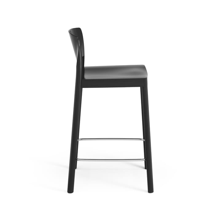 Chaise de bar Grace 63 cm, Frêne émaillé noir Swedese