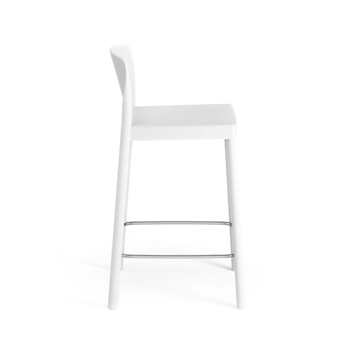 Chaise de bar Grace 63 cm, Frêne laminé blanc Swedese