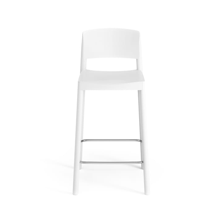 Chaise de bar Grace 63 cm, Frêne laminé blanc Swedese