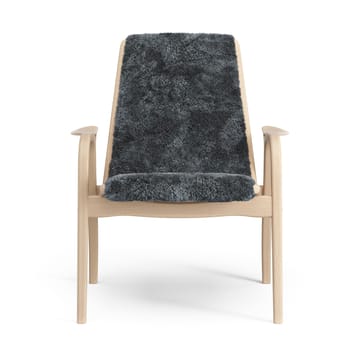 Fauteuil Laminett hêtre laqué/peau de mouton - Charcoal (gris foncé) - Swedese