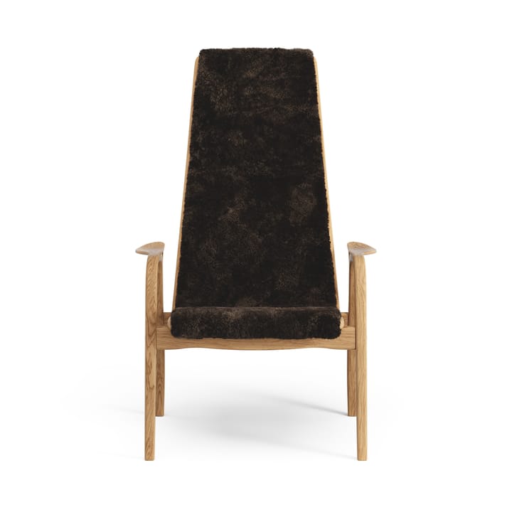 Fauteuil Lamino chêne huilé/peau de mouton, Espresso (marron) Swedese