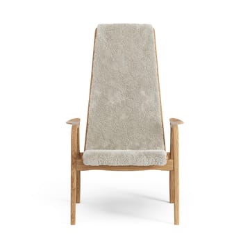 Fauteuil Lamino chêne huilé/peau de mouton - Moonlight (beige) - Swedese