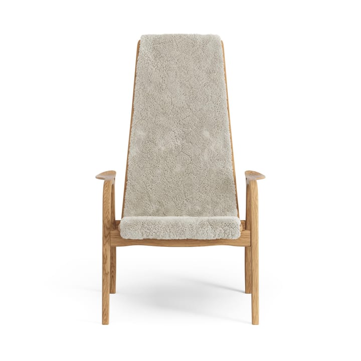 Fauteuil Lamino chêne huilé/peau de mouton, Moonlight (beige) Swedese