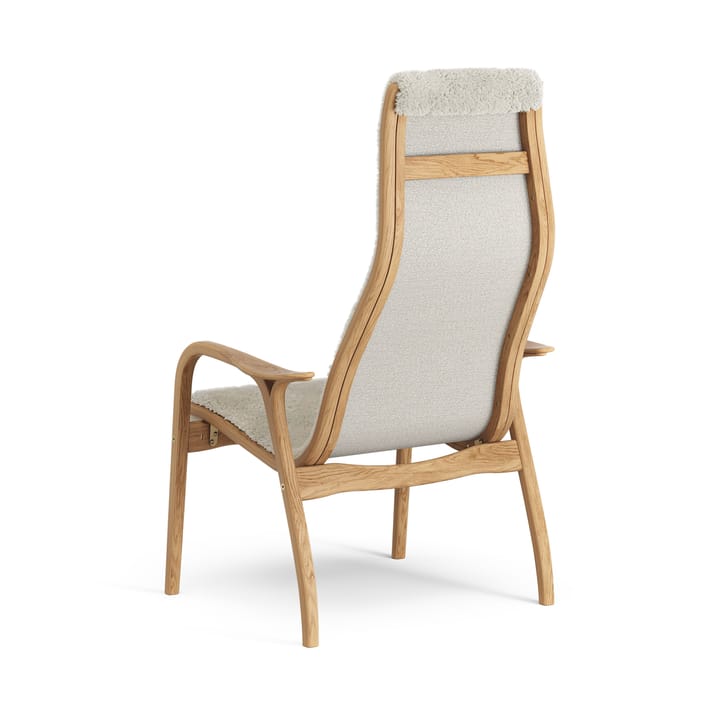 Fauteuil Lamino chêne huilé/peau de mouton, Moonlight (beige) Swedese