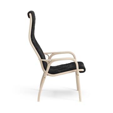 Fauteuil Lamino chêne pigmenté blanc/peau de mouton - Black (noir) - Swedese