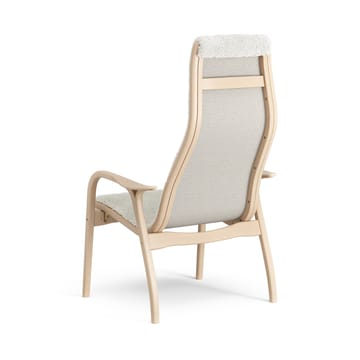 Fauteuil Lamino hêtre laqué/peau de mouton - Offwhite (blanc) - Swedese