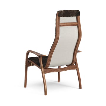 Fauteuil Lamino noyer huilé/peau de mouton - Espresso (marron) - Swedese