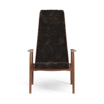 Fauteuil Lamino noyer huilé/peau de mouton - Espresso (marron) - Swedese