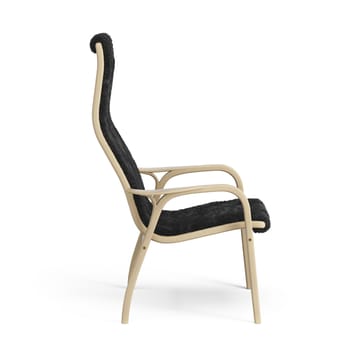 Fauteuil pour enfant Lamini chêne laqué/peau de mouton - Black (noir) - Swedese