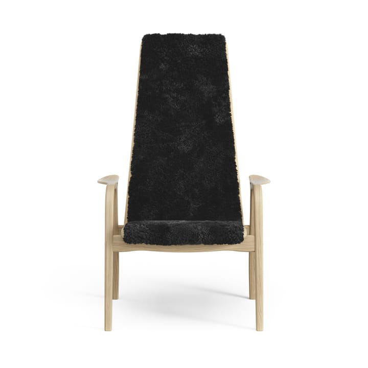 Fauteuil pour enfant Lamini chêne laqué/peau de mouton, Black (noir) Swedese