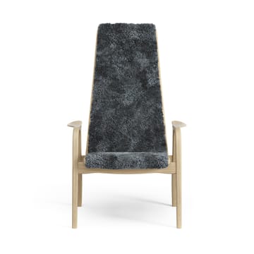 Fauteuil pour enfant Lamini chêne laqué/peau de mouton - Charcoal (gris foncé) - Swedese