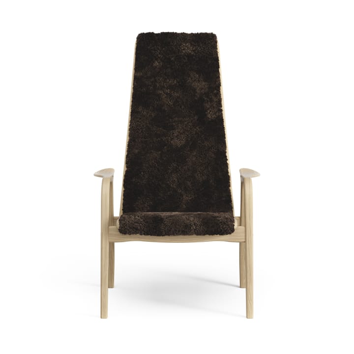 Fauteuil pour enfant Lamini chêne laqué/peau de mouton, Espresso (marron) Swedese