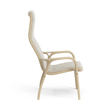 Fauteuil pour enfant Lamini chêne laqué/peau de mouton - Moonlight (beige) - Swedese