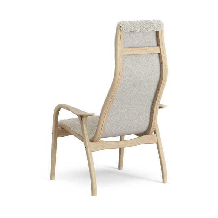 Fauteuil pour enfant Lamini chêne laqué/peau de mouton, Moonlight (beige) Swedese