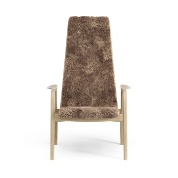 Fauteuil pour enfant Lamini chêne laqué/peau de mouton - Sahara (marron nougat) - Swedese