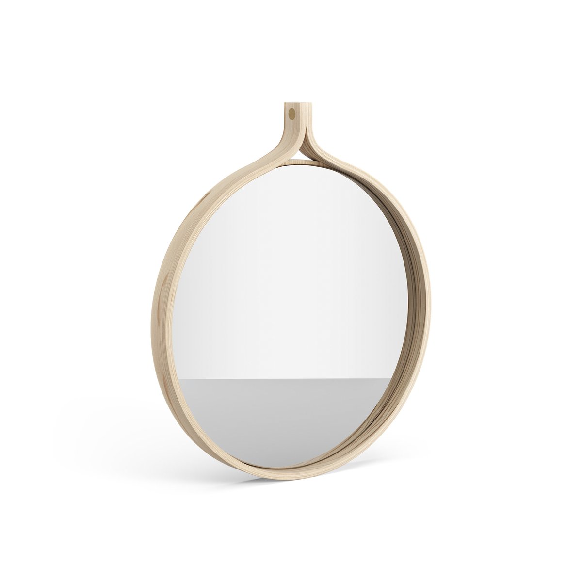 Swedese Miroir rond Comma Ø40 cm Frêne lacqué