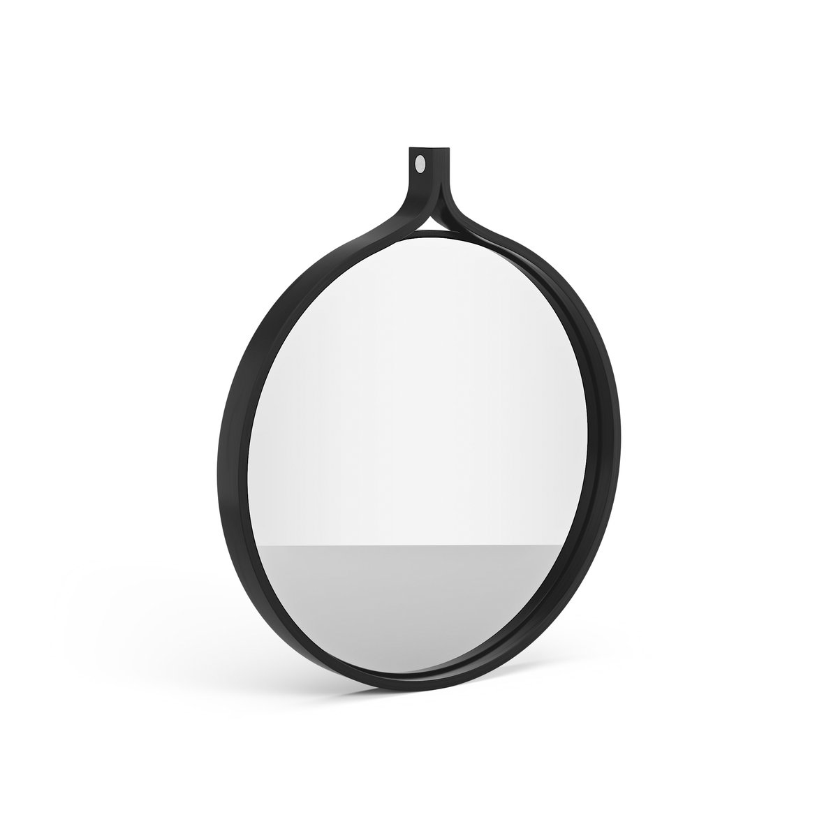 Swedese Miroir rond Comma Ø40 cm Frêne noirci