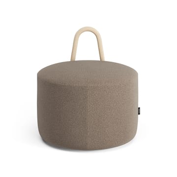 Pouf moyen avec roues Amstelle frêne peinture naturelle - Main Line flax 23 - Swedese