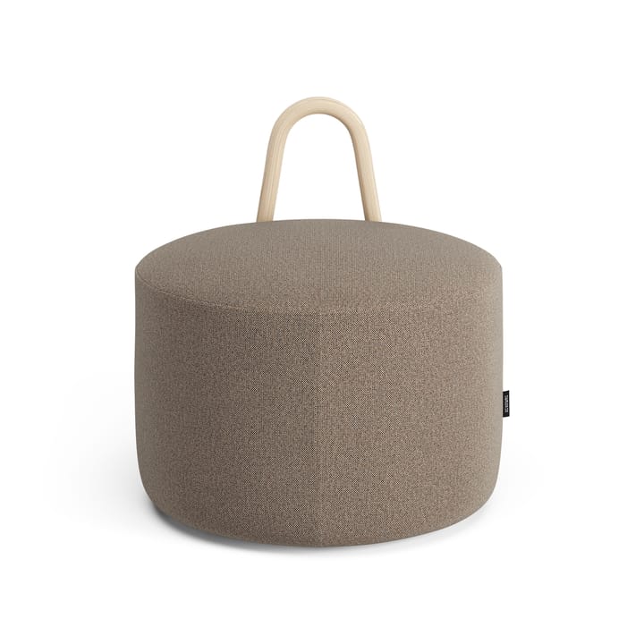 Pouf moyen avec roues Amstelle frêne peinture naturelle, Main Line flax 23 Swedese