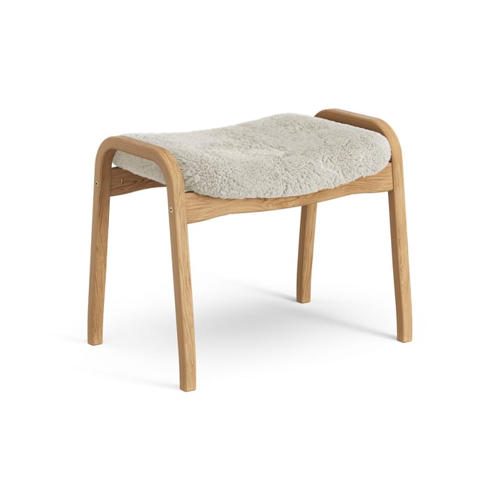 Repose-pieds Lamino chêne huilé/peau de mouton, Moonlight (beige) Swedese